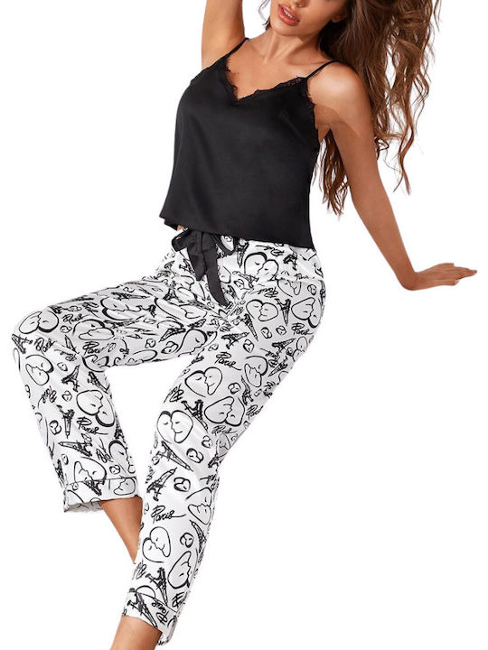 La Lolita Amsterdam Summer Women's White Pyjama Set Lana
