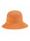 Verde Frauen Korbweide Hut Cloche Orange