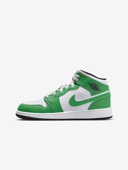 Jordan Παιδικά Sneakers High Air Jordan 1 Πράσινα