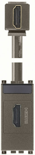 Vimar Front Audio & Video HDMI Socket Gray 19346.H.M