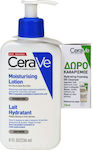 CeraVe Moisturising Hautpflegeset für Feuchtigkeitsspendend & Reinigung Körperreinigung mit Gesichtsreiniger & Körpercreme 251ml