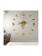 Factory 3D Wanduhr Aufkleber Kunststoff Gold