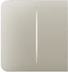 Ajax Systems Side Button 2-Gang 55 Ivory BUT.064