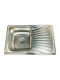 Inter Ceramic 8050PF Ένθετος Νεροχύτης Inox Μ80xΠ50cm Ασημί