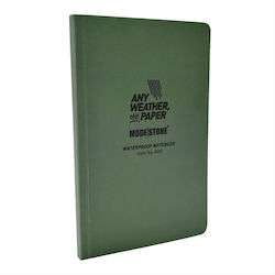 Waterproof notebook 118x183mm Green | Modestone