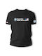 Schwarzes T-Shirt mit BMW Motorsport-Stempel TS10032