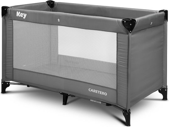 Caretero Key Loc de joacă cu Saltea Graphite 125x64cm