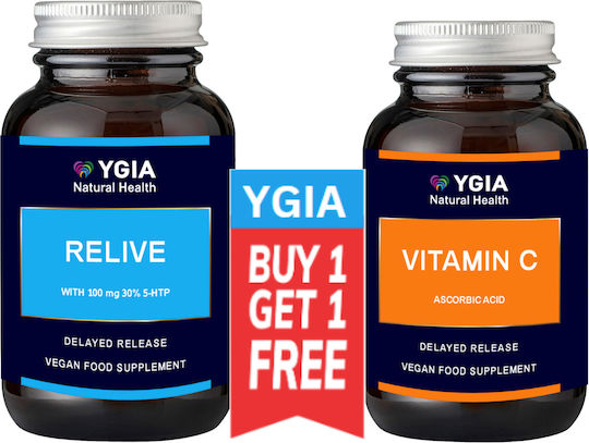 Ygia Relive & Vitamin C 450mg 2 x 60 Vegetable Capsules