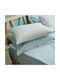 Charalambidis Textiles Mosaic Pillowcase Set Turquoise 50x70cm.