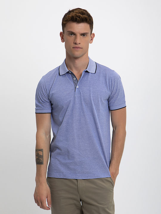 Поло риза от пике с модерен кройка Кайзерхоф синя
