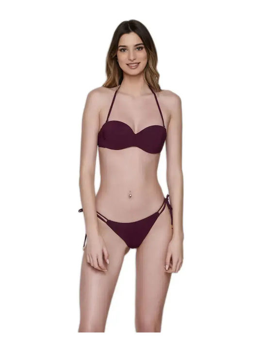 Luna Blue Sense Bikini Brasilien Burgundisch