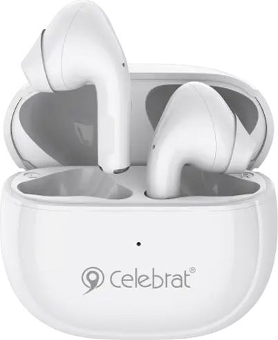 Celebrat W31 In-ear Bluetooth Handsfree Ακουστικά με Θήκη Φόρτισης Λευκά