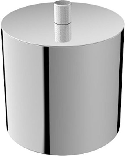 Sparke Resin Cotton/Swabs Case Countertop Silver