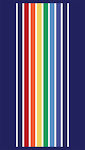 Πετσέτα θαλάσσης βαμβακερή βελουτέ 86x160 Home Care Colourful stripes