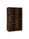 Bookcase Smoky Oak 50x25x80cm