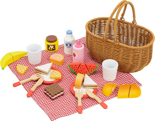 Viga Toys Holz Picknickkorb Für 1+ Jahre 30 Stück