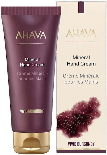 Ahava Vivid Burgundy Mineral Restoring Hand Cream 100ml
