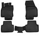 Novline Set of Front and Rear Mats 4pcs Tray Type for Seat Ateca 5D 2016+ Black