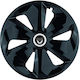 Jestic Car Hubcap Set with Dacia Emblem 15" 4pcs Black