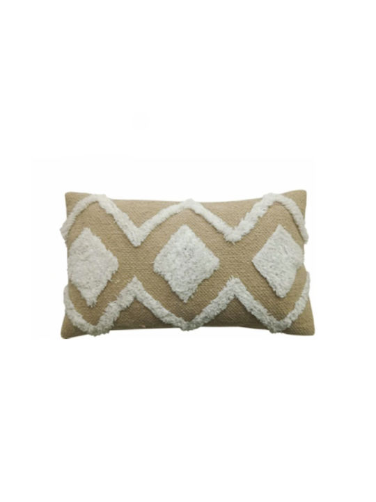 Kipper Sofa Cushion Suria from 100% Cotton Beige 30x50cm