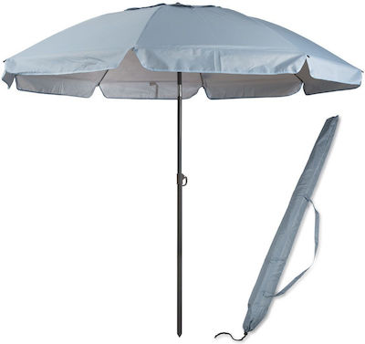 Beach Umbrella Diameter 1.8m Silver