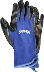 Samurai Γάντια Εργασίας Κήπου Μπλε No9 (L)