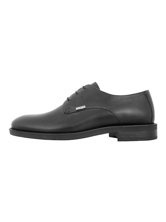 Pantofi derby pentru bărbați GK Uomo Silt 10034-Black