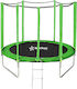 Bebe Stars Τραμπολίνο Παιδικό Διαμέτρου 183εκ. με Προστατευτικό Δίχτυ & Σκάλα Πράσινο
