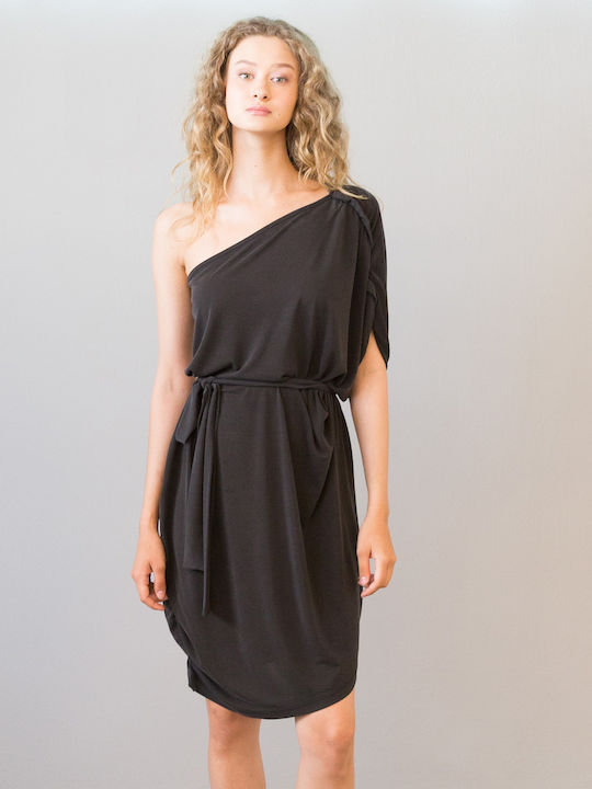 Collectiva Noir CNB16WA23CPR Summer Mini Dress Black