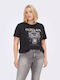 Only Damen T-shirt Schwarz