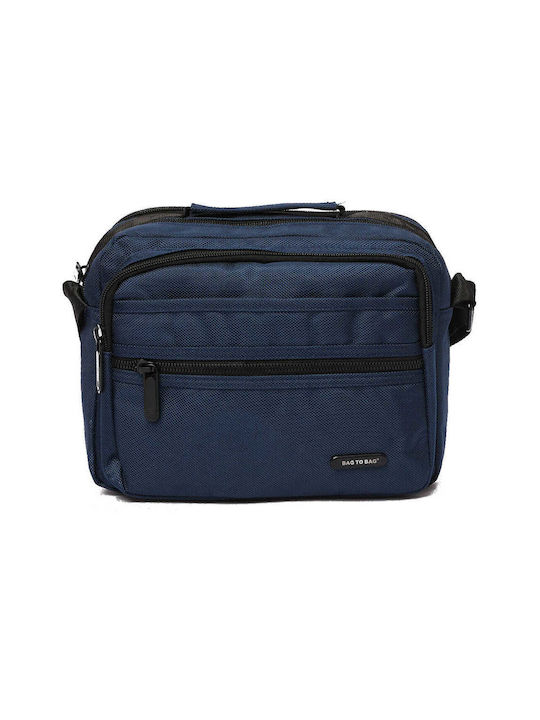Bag to Bag Ανδρική Τσάντα Ώμου / Χιαστί σε Μπλε χρώμα