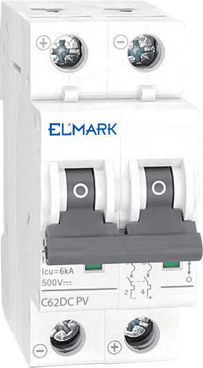 Elmark 2-Poles Automatic Circuit Breaker 50A 41272