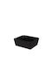 Fabric Black Storage Basket 31.5x39x15cm