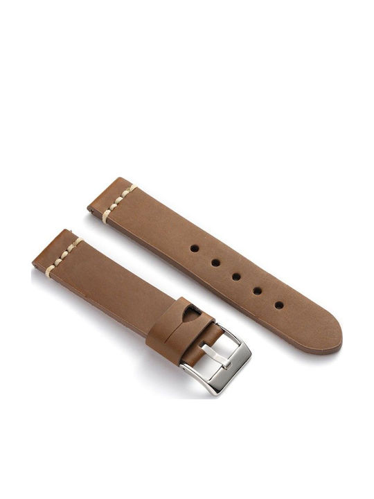 Diloy Straps Кожена каишка Кафяв 20мм