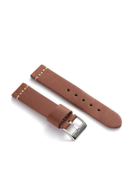 Diloy Straps Кожена каишка Кафяв 20мм