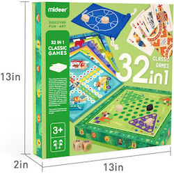 MiDeer Brettspiel 32 in 1 Classic Games für 2-4 Spieler 3+ Jahre