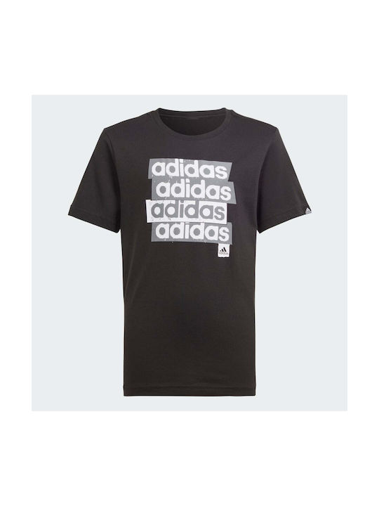 Adidas Παιδικό T-shirt Μαύρο