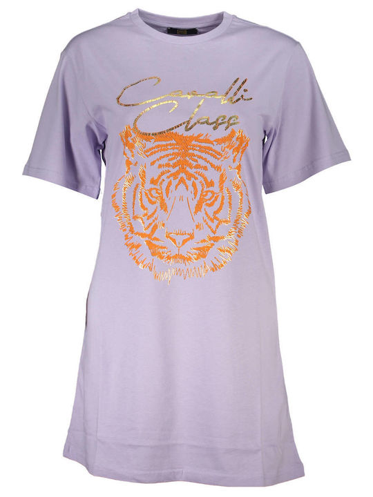 Roberto Cavalli Γυναικείο T-shirt Μωβ