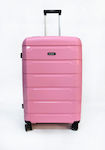 Diplomat Seagull SG180-L Cabin Travel Suitcase Hard Pink with 4 Wheels