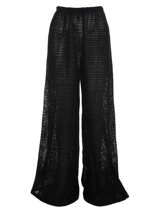 Net Women's Fabric Trousers Black