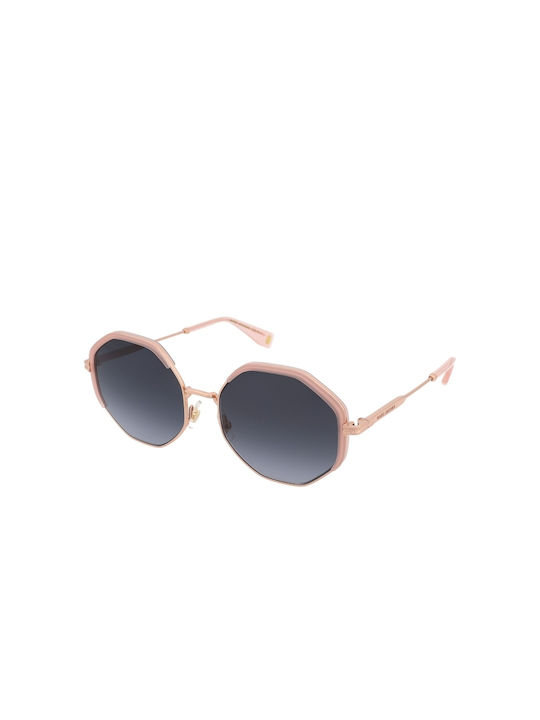 Marc Jacobs Women's Sunglasses with Pink Frame and Black Gradient Lens MJ 1079/S EYR/9O