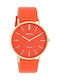 Oozoo Vintage Women's Watch with Orange Leather Strap