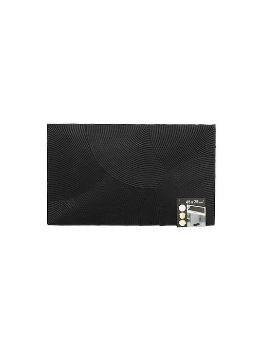 Plastona Non-Slip Rubber Doormat Black 45x75cm