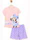 Disney Kids' Pajamas Summer Pink Minnie Mouse