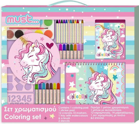 Must Team Unicorn Painting Set in Case 54x47cm
