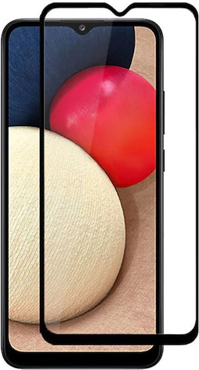 9H 5D 0.3mm Vollkleber Vollflächig gehärtetes Glas Schwarz (Galaxy A12)
