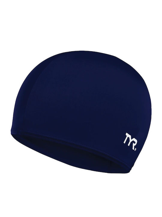 Tyr Polyester Adults Swimming Cap Blue