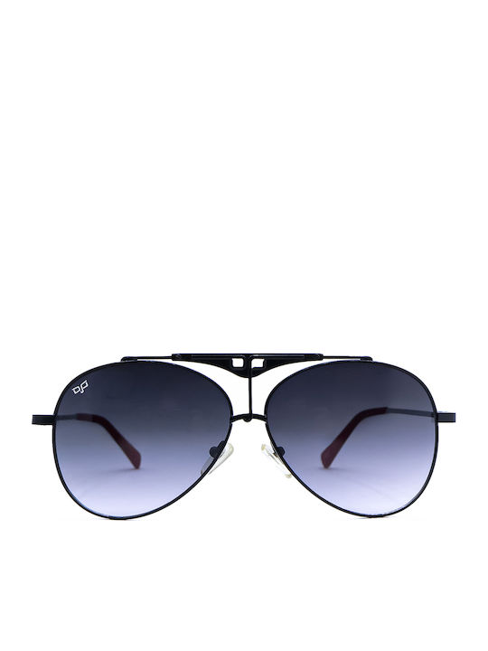 OJO Sunglasses Ανδρικά Γυαλιά Ηλίου με Μαύρο Μεταλλικό Σκελετό και Μαύρο Ντεγκραντέ Φακό 12OMN52253