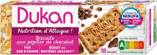 Dukan Μπισκότα Πρωτεΐνης Βρώμης με Κομματάκια Σοκολάτας 225gr