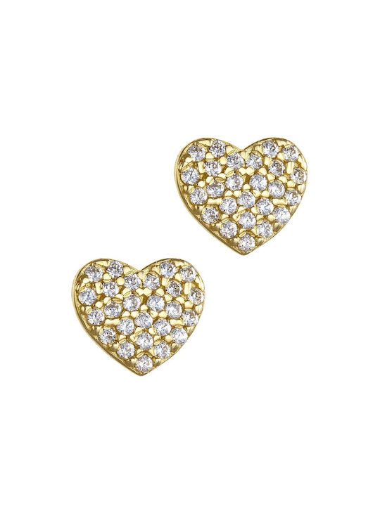 Earrings Heart SK308 9 Carat